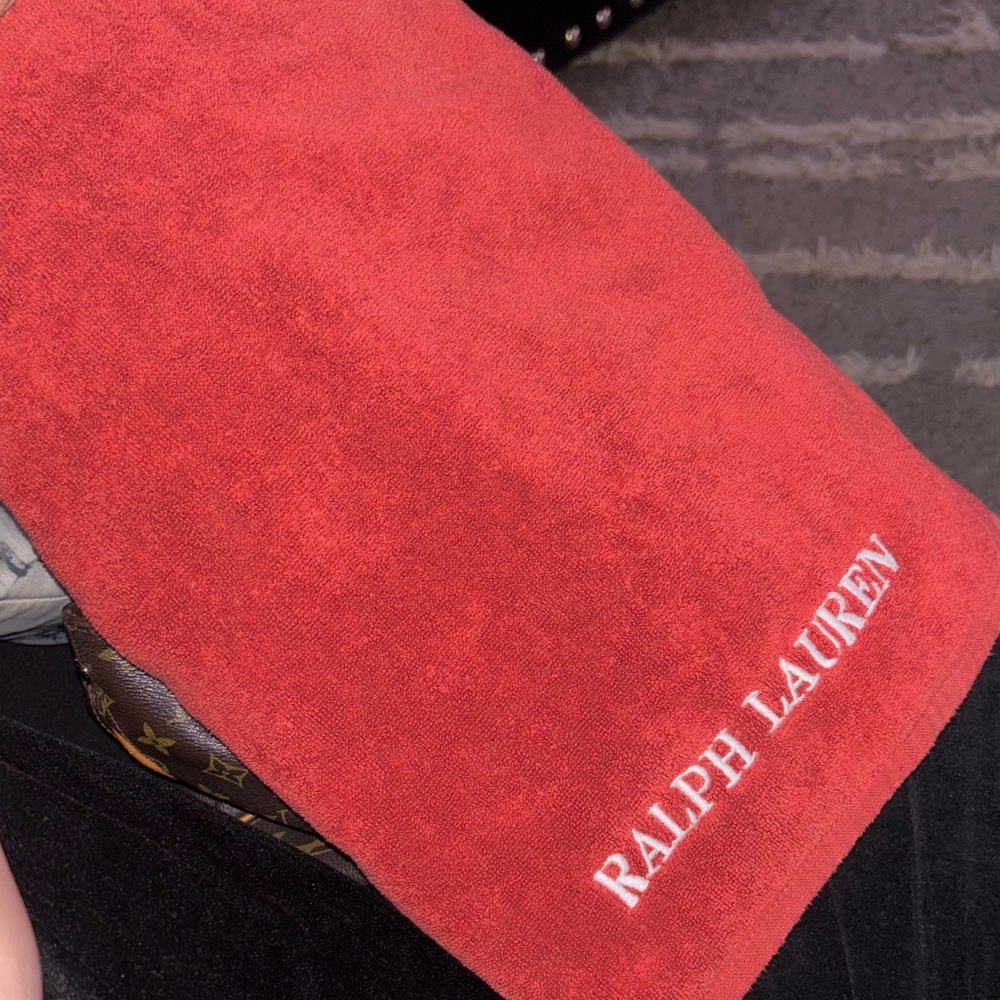 Ralph Lauren Red Bath Towel